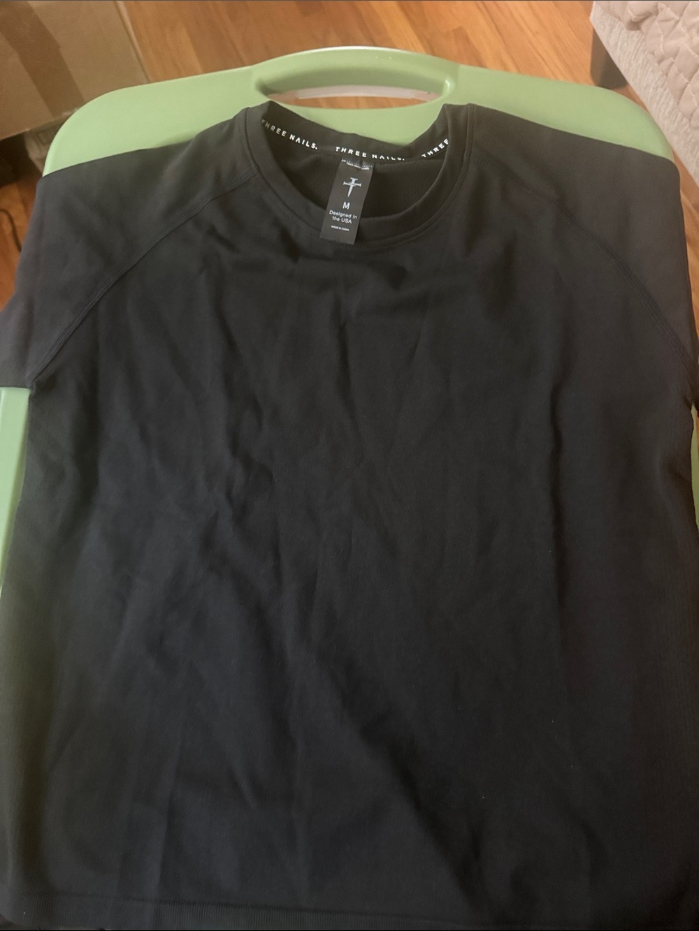 Women’s Black Crewneck Performance Shirt - M